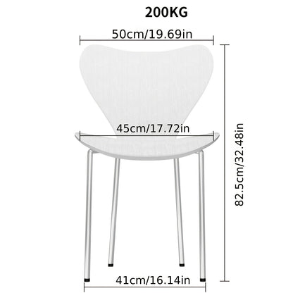 Eetkamerstoelen – Stoelen – Kuipstoelen – Keukenstoelen – Stapelstoelen – Set Van 4 – Zwaar Belastbaar PP Plastic – Metalen Poten