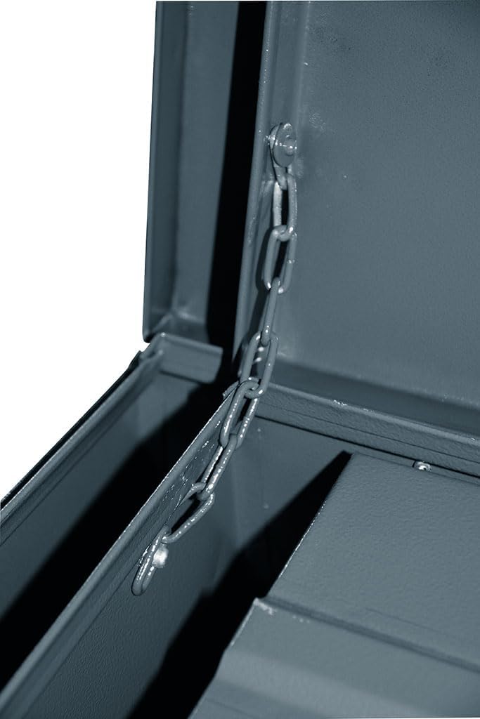 COGEX - Set van 3 afsluitbare metalen kisten grijs - 70 l (700 x 330 x 310) + 100 l (800 x 390 x 340) + 150 l (900 x 450 x 370)