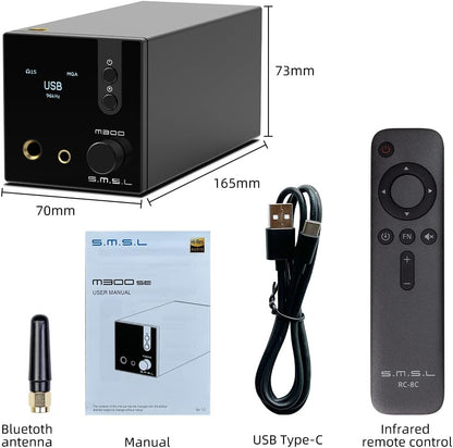 HiFi DAC Hoofdtelefoonversterker – Koptelefoonversterker – Voorversterker – Audio Converter – MQA & DSD256 – USB/Optisch/Coaxiaal/Bluetooth 5.0 met Gebalanceerde XLR-uitgang