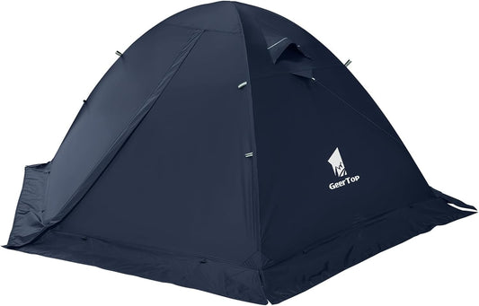GEERTOP 4 Seizoen 2 Persoon Waterdichte Koepel Backpacken Tent voor Camping Wandelen Reizen Klimmen - Gemakkelijk Opzetten