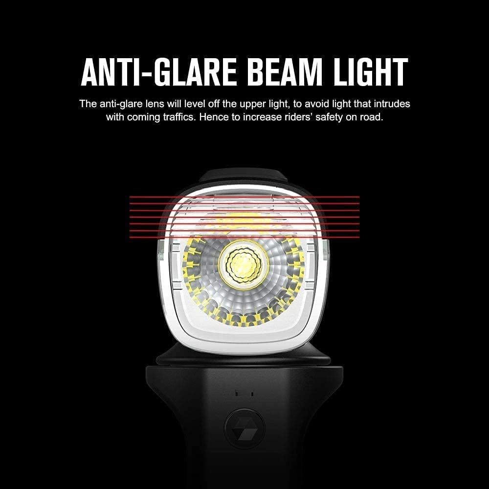 Fietslamp - Fietslicht - Krachtige Fietslamp Voorzijde - 800Lm - 100Lux - 137m Lichtsterkte - LED - IPX6 Waterdichte - USB Oplaadbare Voorzijde  Licht - Aluminium - 4000mAh Batterij - Zwart