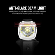 Fietslamp - Fietslicht - Krachtige Fietslamp Voorzijde - 800Lm - 100Lux - 137m Lichtsterkte - LED - IPX6 Waterdichte - USB Oplaadbare Voorzijde  Licht - Aluminium - 4000mAh Batterij - Zwart