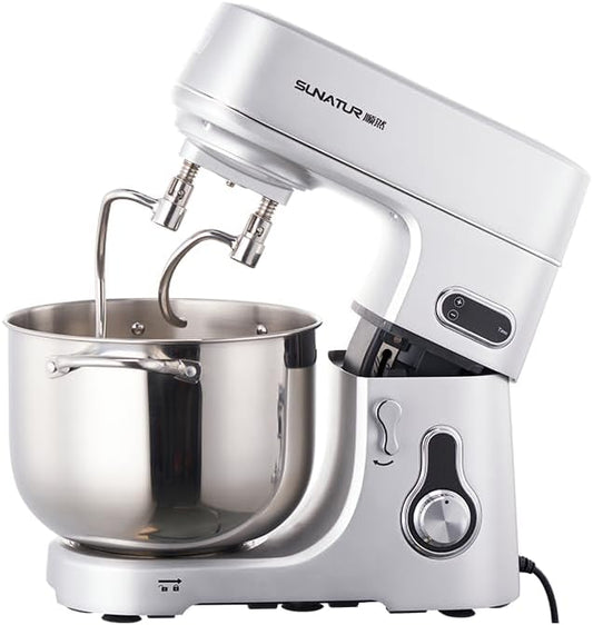 Verticale mixer, kom met grote capaciteit, 10 l, stille DC-motor, 1000 W, behuizing van metaal, dubbel lemmet, intelligente timer, HD-digitaal display + regeling P+6 snelheden
