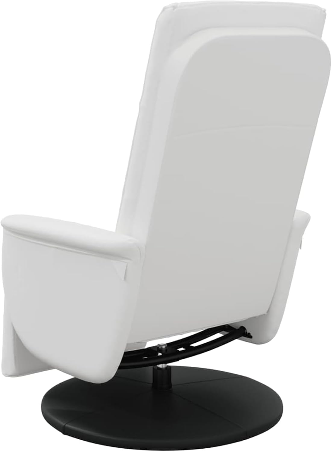 Comfortable recliner chair with reclining function, faux leather, white, max. 110 kg - White Comfort Relax Recliner Chair with Function, Faux Leather, up to 110 kg Model356510
