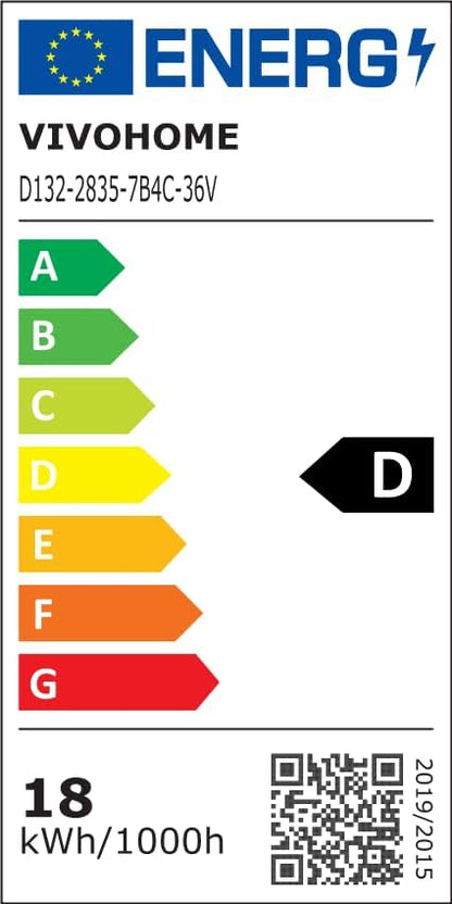 VIVOHOME Plafondventilator met Verlichting 42 inch/107 cm Laag Profiel en Afstandsbediening Inbouw voor Slaapkamer Woonkamer Garage 6+1 Snelheden 3CCT Dimbare Timer Stille Omkeerbare
