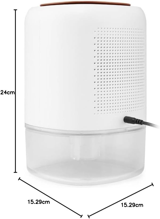 Luchtontvochtiger, 1 liter, 23 W, 300 ml/dag, voor schone omgeving, geurvrij