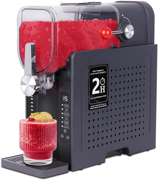 Slushy-machine, 1,6 l diepvriesdranken, slushys, cocktails, bevroren sappen, frappés en smoothies, 6 programma's, geen ijs of voorbereidingen