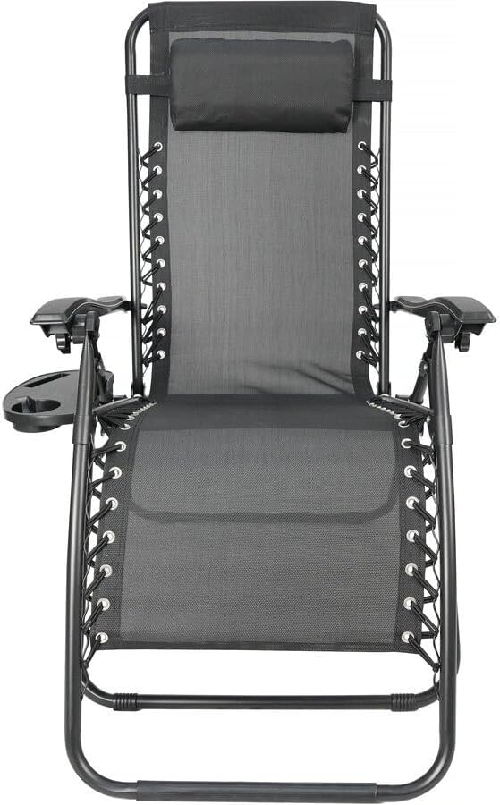 Tuinstoel Set 2 – Relaxstoel – Loungestoel – Tuinstoel – Verstelbare Tuinstoel – Zero Gravity Comfort – Stevig Stalen Frame – Opvouwbaar & Weerbestendig