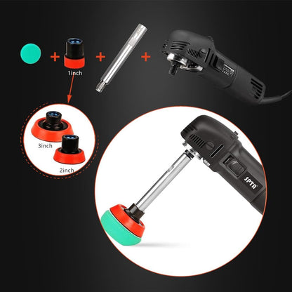 Mini-polijstmachine, SPTA, 780 W, polijstmachine met 6 variabele snelheden, zijhandgreep, 25/50/80 mm polijstschijf/polijstspons/wollen schijf/schuurpapier voor het polijsten van auto's, meubels - HROMPS3AC