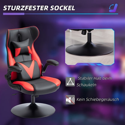 Gaming Chair, Office Chair with Footrest And Lumbar Support, Height-adjustable Desk Chair with 360° Swivel Seat And Headrest, 200kg Load Capacity, Ergonomic Office Chair, Computer Chair, Gaming Chair, Office Chair, PC Armcha