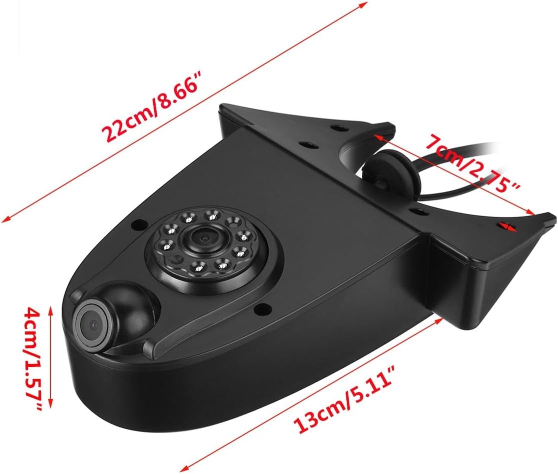 Dubbele Achteruitrijcamera Set voor Bestelwagen – Parkeercamera – Achteruitrijcameraset – Achteruitkijkcamera – Truckcamera – Met 7 Inch Dashmonitor – LED-Nachtzicht
