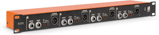 Palmer BRIDGE 4A 4-kanaals actieve DI-box, 19" rackmonteerbaar