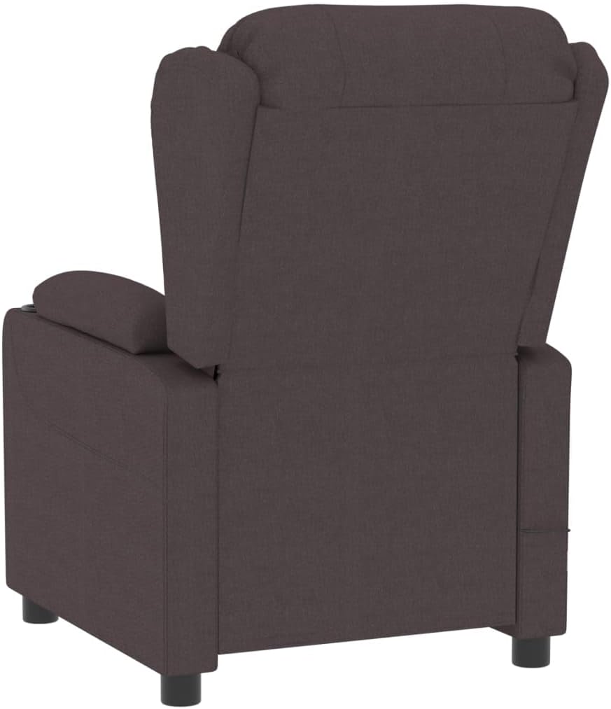 Elektrische Relaxfauteuil – Elektrische Relaxstoel – TV Stoel – Ligstoel – Relaxstoel – 3 Verstelbare Standen – Donkerbruine Polyester Bekleding