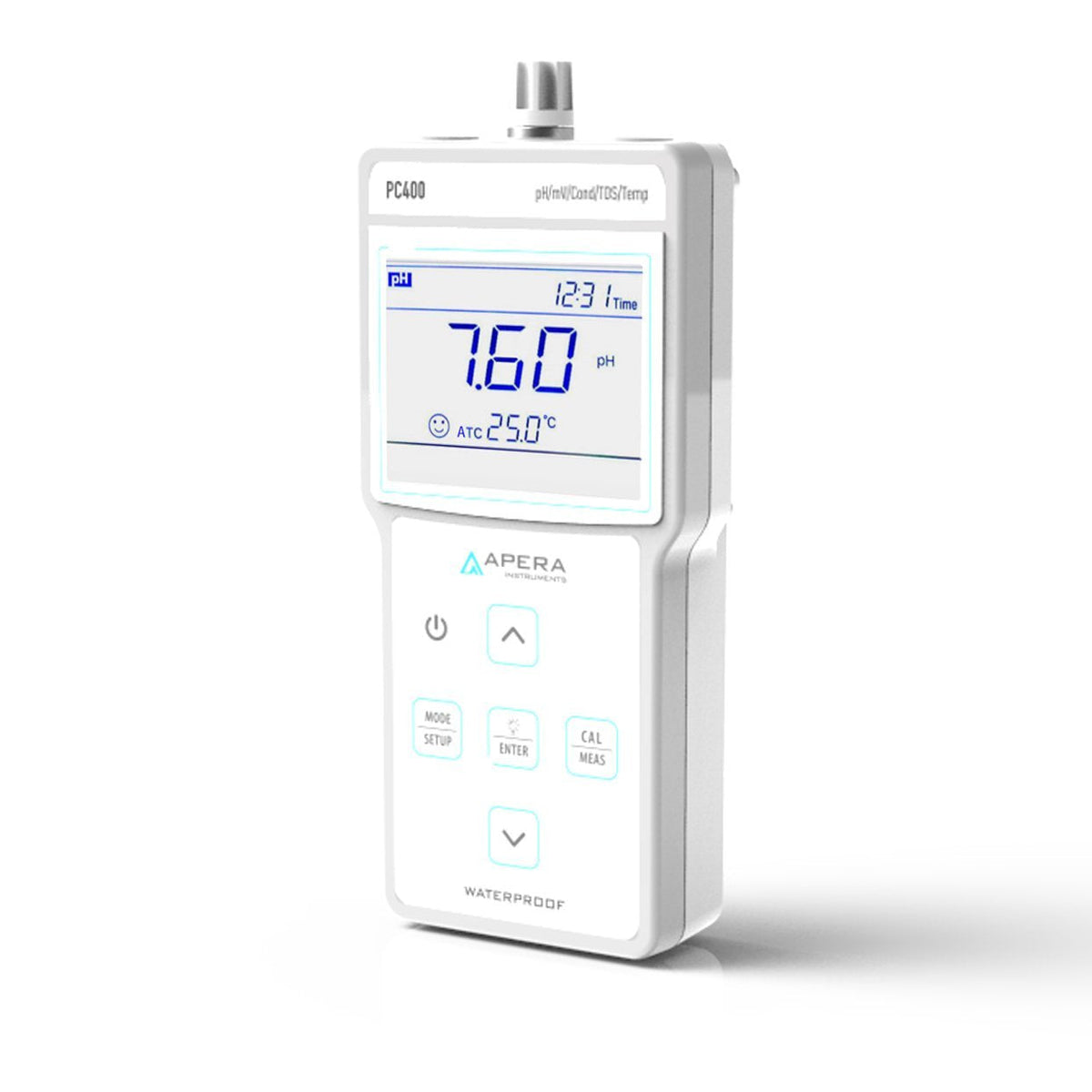 Apera Instruments AI413 PC400 draagbare multiparameterset (pH/EC/TDS/Temp.), 6 flessen kalibratieoplossingen inbegrepen, 3,3 cm hoog, 8,6 cm breed, 17,8 cm lang.