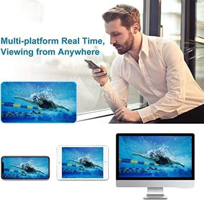 Onderwater camerasysteem – Beveiligingscamera – CCTV camera – Duikcamera – Viscamera – 5MP Full HD – IP68 Waterdicht – 1TB Harde Schijf – Nachtzicht – 32ft Kabel