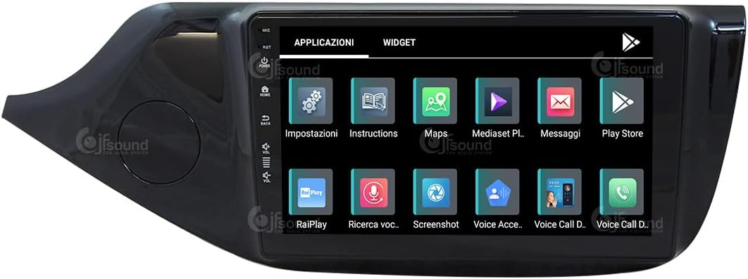 Specifieke autoradio voor Kia Ceed glanzend zwart van de 2012 met standaard camera Android GPS Bluetooth WiFi USB DAB+ Touchscreen 9" 8core Carplay AndroidAuto