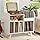 Record Player Stand, Large Record Player Table Cabinet with Open Vinyl Storage and Display Shelf Holds up to 350 Albums, Mid Century Wood Turntable for Living Room, Bedroom, (White)