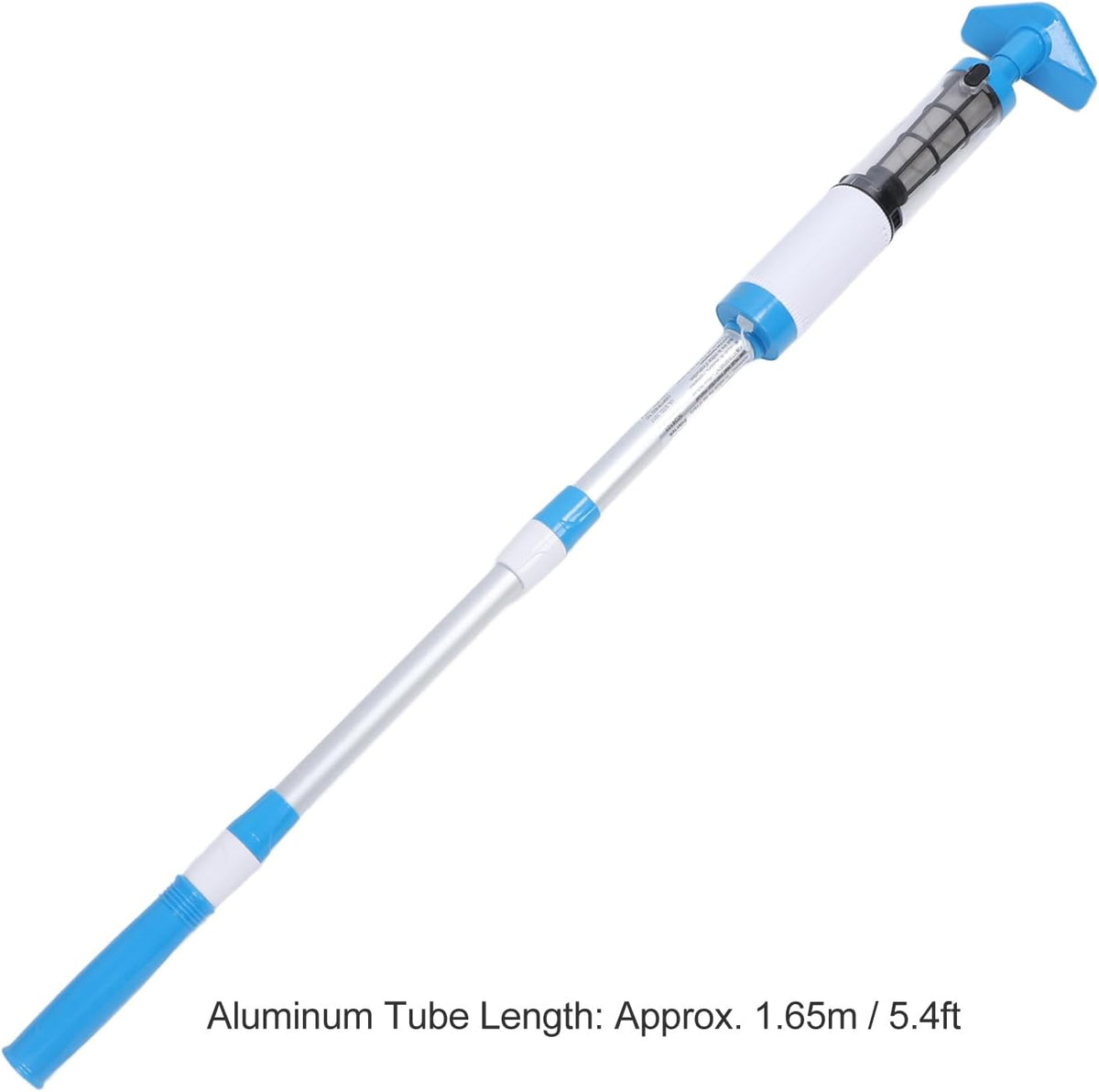 3 in 1 Oplaadbaar Draadloos Zwembad Vacuüm, Handheld IPX7 Waterbestendig Pool Vacuümreiniger met 3 Vervanging Koppen, 1,5 Uur Looptijd voor Zand en Puin, (Amerikaanse stekker)