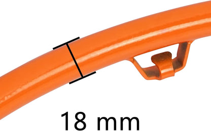 Aoneky Basketbal Hoepel Φ45cm met Nylon Net, 18 mm Massieve Stalen Ring, Bord voor Basketbaltraining Binnen en Buiten