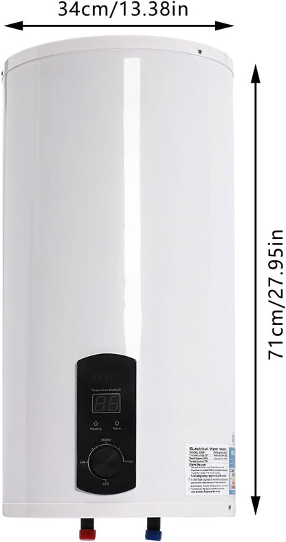 Electric Water Heater, Water Heater, Water Heater, Vertical Electric Tank, Water Heater, Electric Water Heater, Electric Actual Water Storage Capacity 45 Liters - QUORE