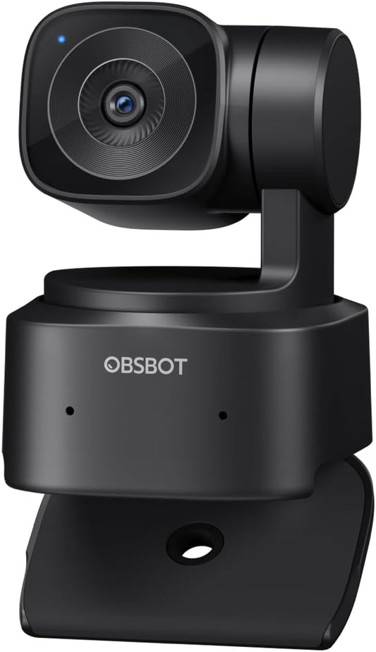 OBSBOT Tiny SE 1080P 100FPS Webcam voor PC, AI Tracking PTZ Streaming Camera met 1/2,8" Sensor, Gebarenbediening, Dual ISO, Staggered HDR, Webcam voor Mac, Laptop, Tablet, Vergaderingen, Gaming, enz.