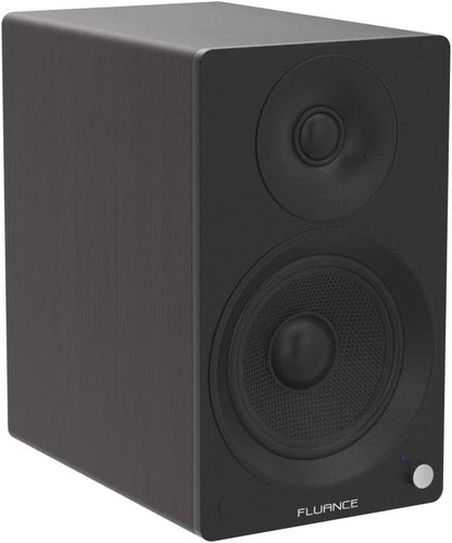 Fluance Ai41 Aangedreven 2-weg 2.0 stereo boekenplankluidsprekers met 5" drivers, 90W versterker voor draaitafel, tv, pc en Bluetooth 5 draadloze muziekstreaming met RCA, optisch, subwooferuitgang