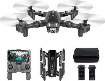 LUXWALLET SKU8890 TT Pro HD Camera 5ghz GPS en Drone met Draag Tas, 30km/h - 500 Meter Afsten, Zwart