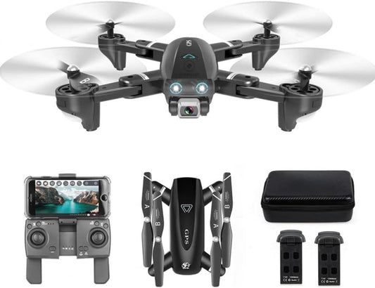 LUXWALLET SKU8890 TT Pro HD Camera 5ghz GPS en Drone met Draag Tas, 30km/h - 500 Meter Afsten, Zwart
