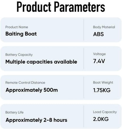 Kavolet GPS Aas Boot 500M RC Voederboot Vissen Lokken Leverboot Draadloze Afstandsbediening 12000mAh Batterij met Grote Capaciteit