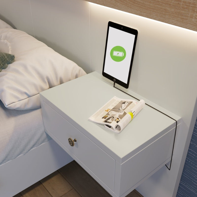Beddenpakket – Slaapkamer Set – Tweepersoonsbed – Bedframe – Nachtkastjes – Sonoma Eiken & Wit Mat – Afmeting 140x200 cm – Volledig Gemonteerd