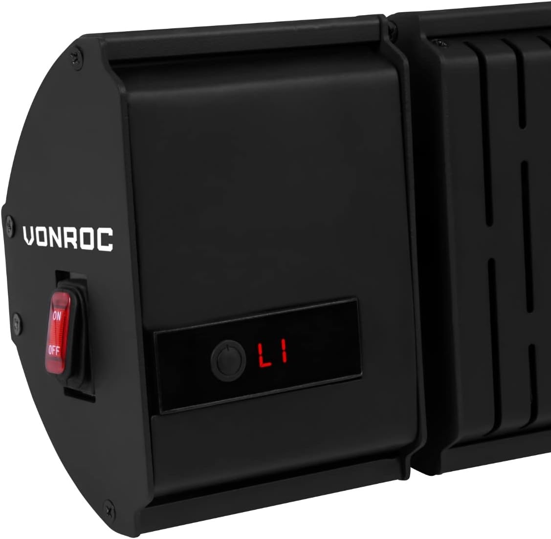 VONROC Heater Volsini PRO - Terrasverwarmer – 2000W – Sfeervol - Incl. instelbare warmteniveaus, timer, LCD-scherm en afstandsbediening