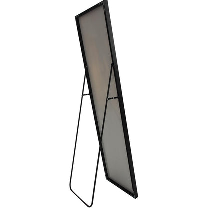 Standspiegel – Vloerspiegel – Grote Spiegel – Wandspiegel – Aluminium Lijst – 180x80 cm – Mat Zwarte Afwerking