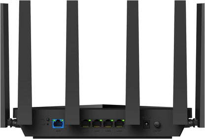 Cudy BE6500 WiFi 7-router Dualband-gamingrouter, 2,5G-WAN-poort, 6500 Mbit/s, VPN-client en -server, Cudy-app en mesh-compatibel, Broadcom 2 GHz quad-core CPU, WR6500H