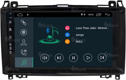 Specifieke autoradio voor Mercedes A/B-Klasse Android GPS Bluetooth WiFi USB DAB+ Touchscreen 9" 4core Carplay AndroidAuto