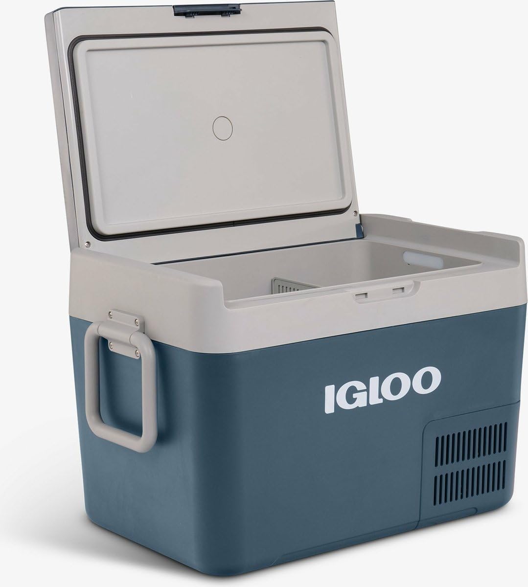 IGLOO ICF32 Draagbare compressor-koelbox, 32 l, 12/24 V, 230 V, elektrische koelbox, -18 °C tot 20 °C, mini-koelkast, vriesbox voor camping, auto