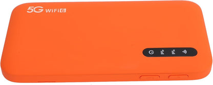 5G Mobiele Hotspot, Dual-band WiFi6 Draagbaar Mobiel Hotspot-apparaat voor op Reis, Snelle Draadloze Router met Simkaartsleuf voor Telefoon, Tablet-laptop, Ondersteuning voor 16