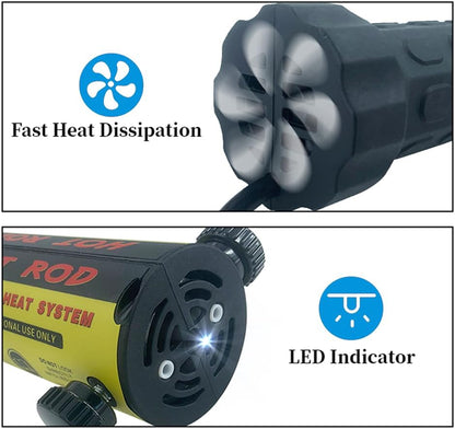 Vlamloze Inductiekachel – Inductieverwarmer – Magnetische Inductieverwarming – Schroefverwijderaar – Boutverwarmer – 1000 W – LED-Licht