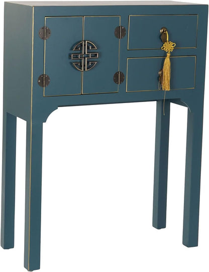 DRW Console sparren 63 x 26 x 83 Oosters blauw