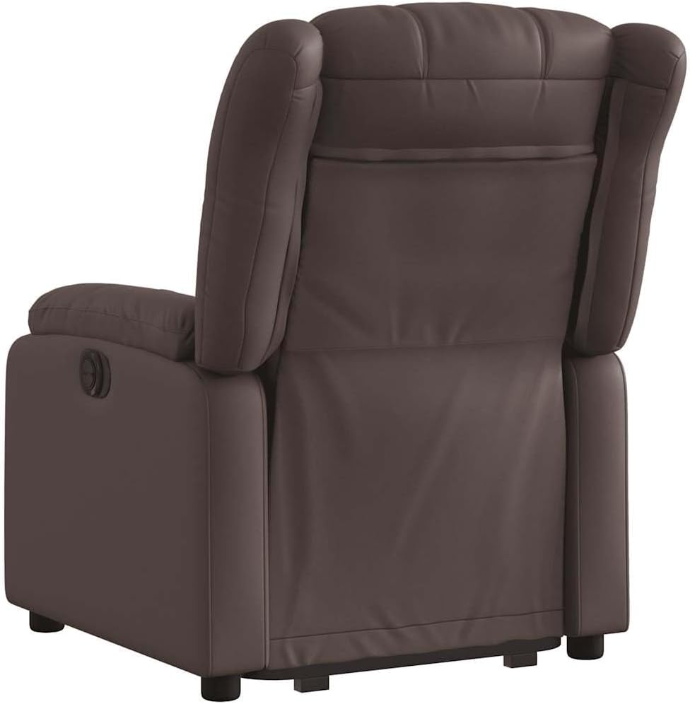 Relaxstoel – Elektrische Fauteuil – TV-Stoel – Ligstoel – Opstahulp – Kunstleer – Bruin – Elektrisch Verstelbaar – Kantelsysteem