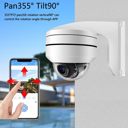 Beveiligingscamera – Camerabewaking – Buitencamera – Indoor Camera – IP Camera – 4K Ultra HD Resolutie – 12x Optische Zoom PTZ Met Nachtzicht