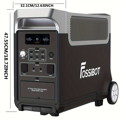 Draagbare Generator – Powerstation – Noodstroomvoorziening – Campingaccu – Lithium Batterij – 2048Wh LiFePO4 – 2400W Continu Vermogen – 3x 230V AC Uitgangen