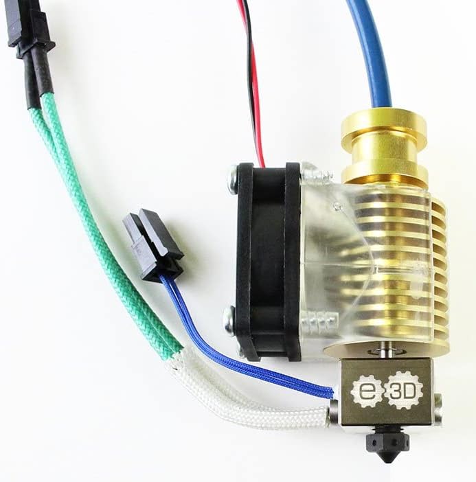 HotEnd 3D Printer – Extruder Nozzle – Heatblock – Heatsink – Fanduct – 1.75 mm Filament – Gehard Stalen Nozzle – Nikkel-Gepatineerde Koperlegering
