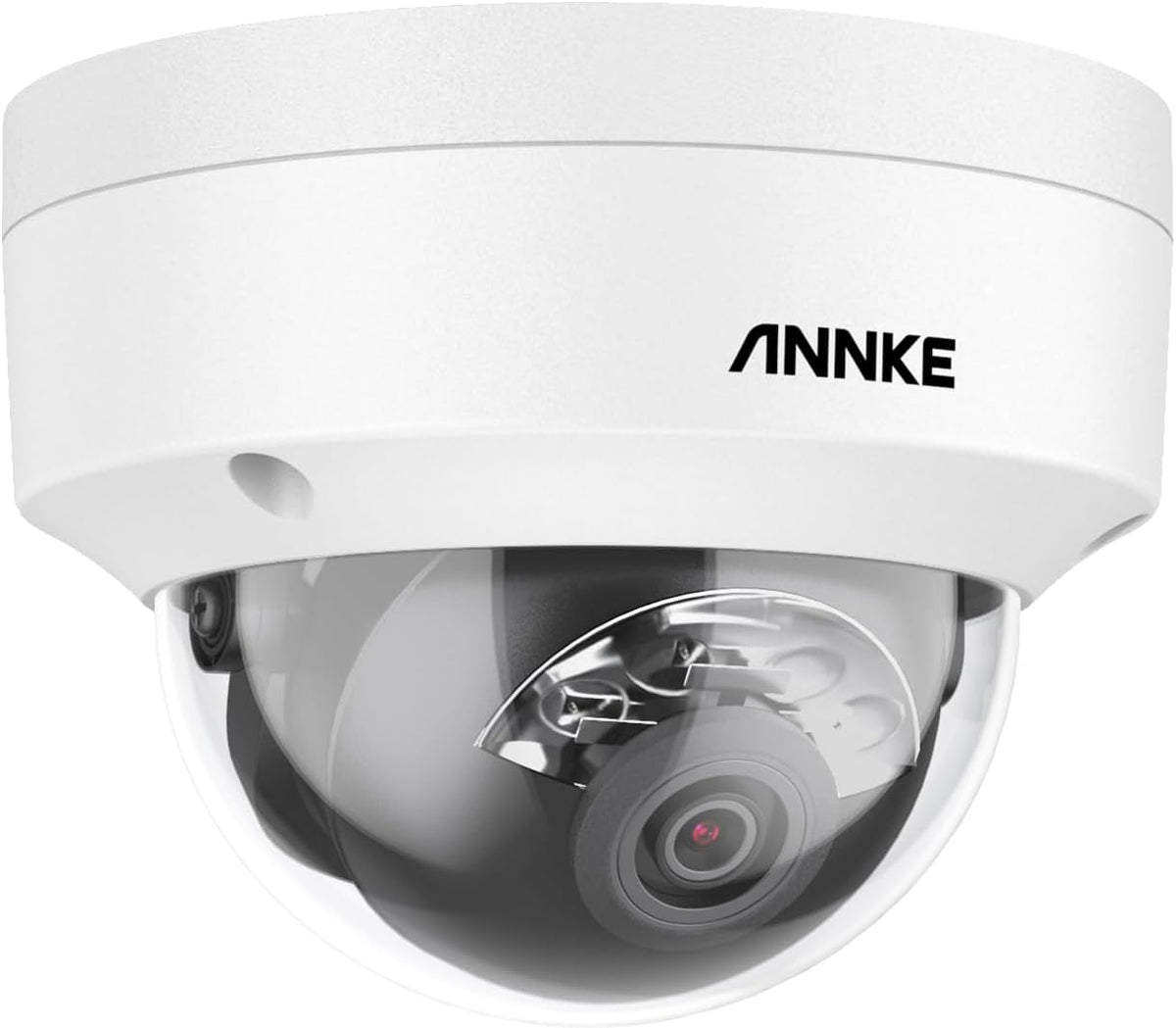 ANNKE C800 Dome 4K Ultra HD PoE Bewakingscamera, H.265 + 8 MP bewakingscamera, bedraad, video, IP67, buiten, IK10, vandalismebewaking, audio-opname, TF-kaart 256 GB (niet PTZ)