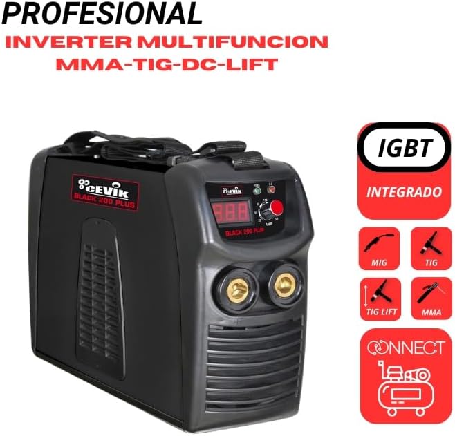 Inverter-lasapparaat, zwart, 200 Plus + broek