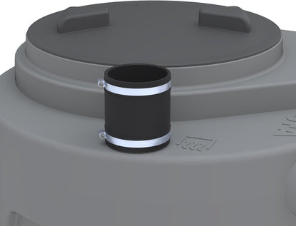 Hefstation voor grijswater en regenwater – Opvoerstation – Pompstation – Afvoerstation – Ingraafbare pompinstallatie – 4 ingangen – Automatische vlotter