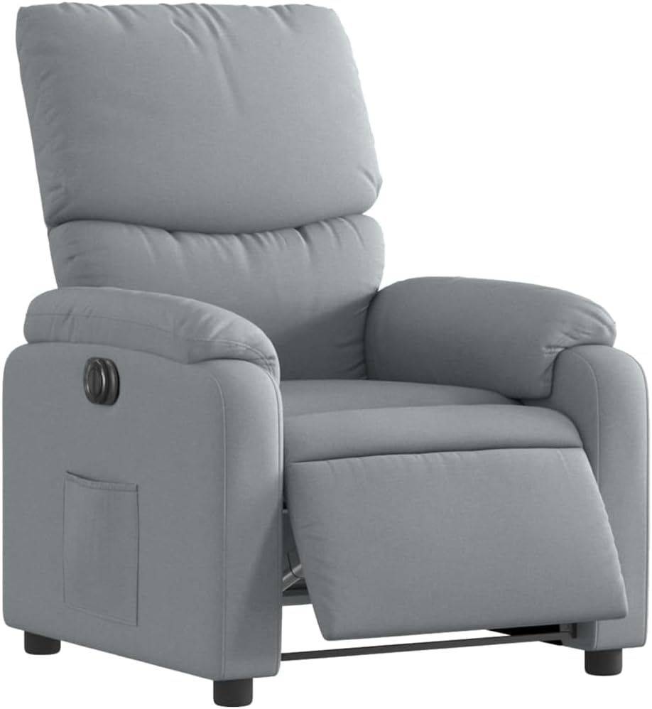 ZIRLANLV Recliner Adjustable Backrest, Relaxation Chair with Vibrating Function, Massage Chair, TV Chair, Deck Chair, Upholstered Chair, Recliner (Wine Red) (Light Gray #24)