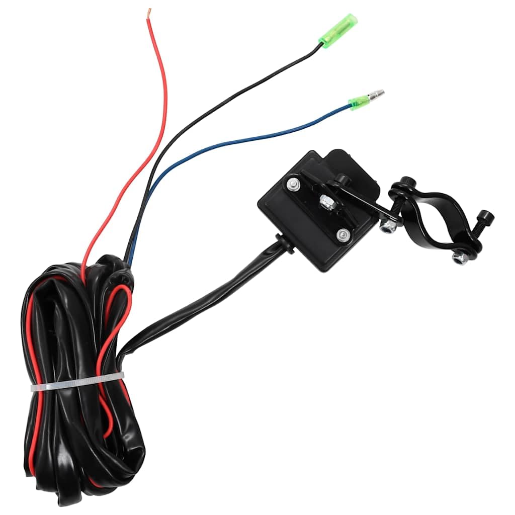 vidaXL Lier Elektrisch 12 V 1360 KG met Draadloze Afstandsbediening Katrol Hef