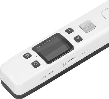 1050 DPI Mobiele Fotoscanner voor A4-documenten met JPG PDF-formaat, Draagbare Documentscanner, USB-handheld-beeldscanner voor Thuis en op Kantoor, Zakelijk, Foto, Afbeelding,