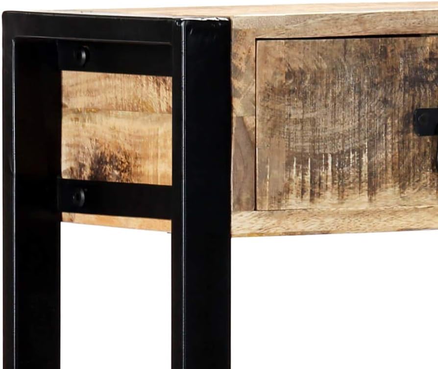 vidaXL Solid Mango Wood Wall Table Table Half Table Entrance Table Console Table