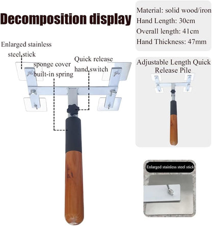 Wing Chun Dummy Houten Man Stapel, Wandmontage Dummy Home Vechtsport Trainingsapparaat, Draagbare Wing Chun Dummy, Hang Het Op Een Huismuur of Op Een Marmeren